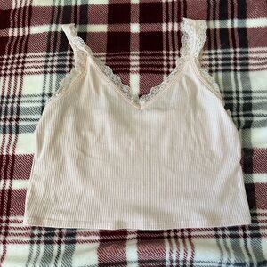 pastel pink tank top